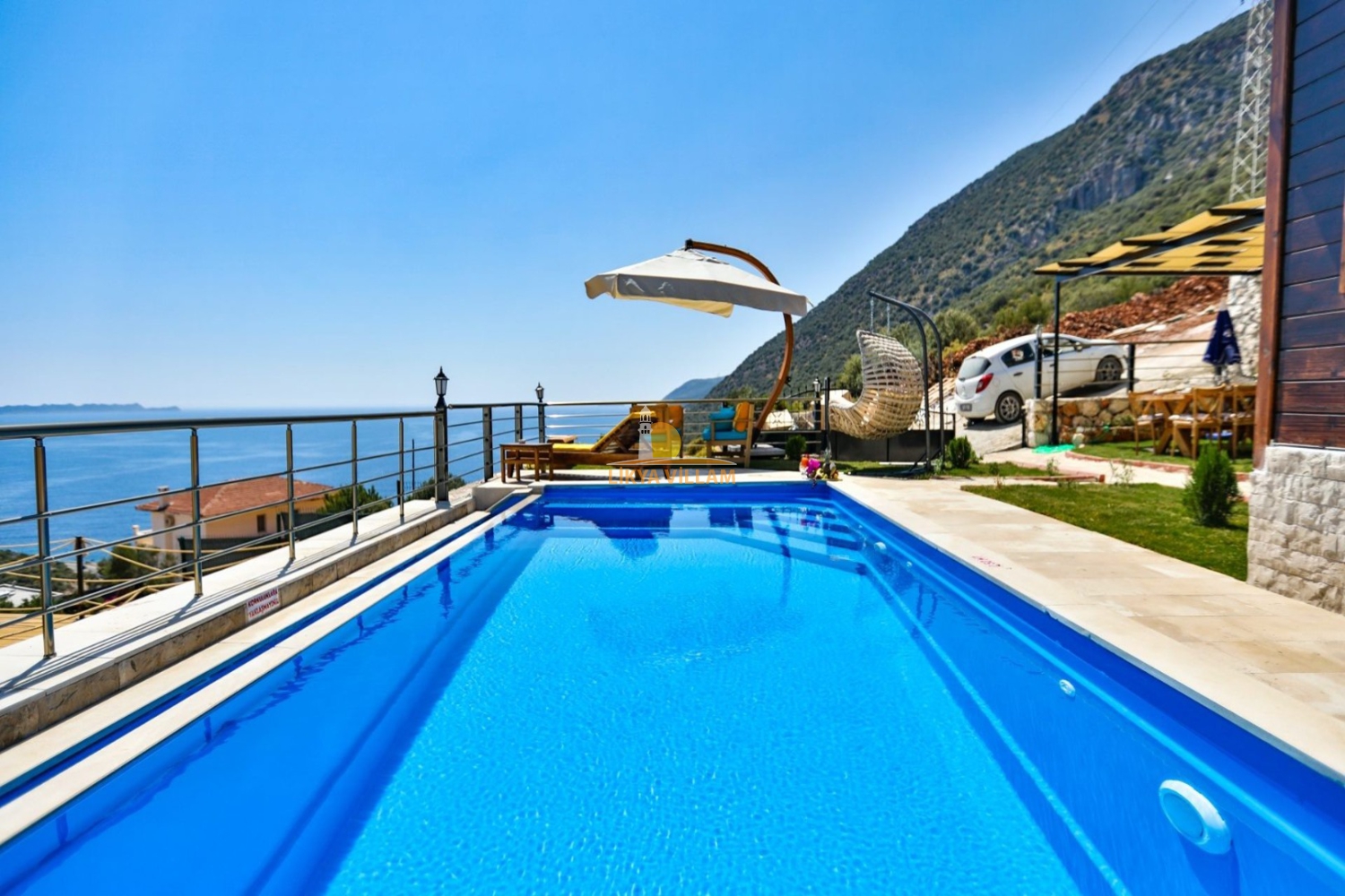 Kalkan Deniz Manzaralı Jakuzili Villa Güvenç - Likya Villam