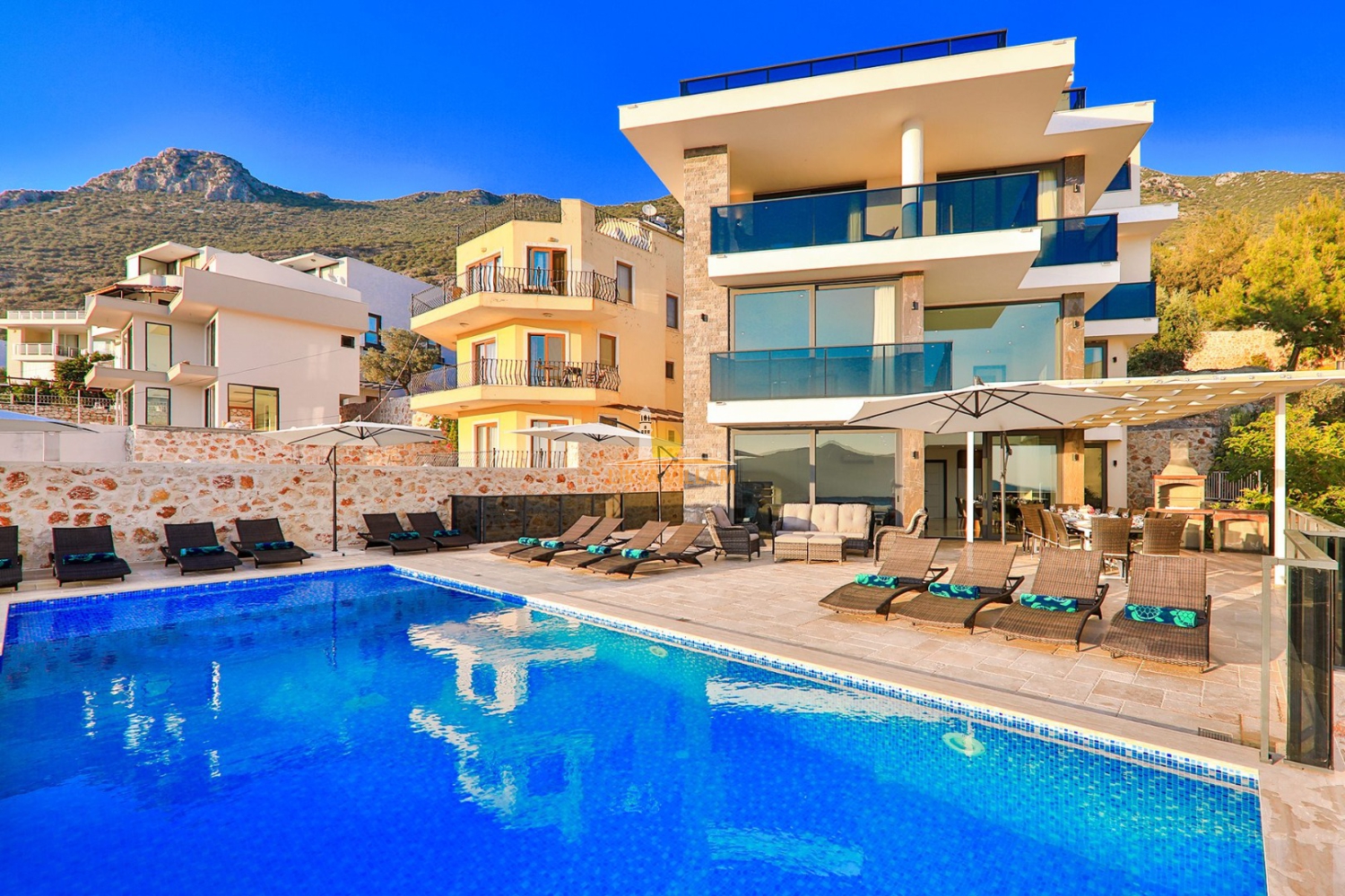 Kalkan Deniz Manzaralı Havuzlu Villa Luxury - Likya Villam