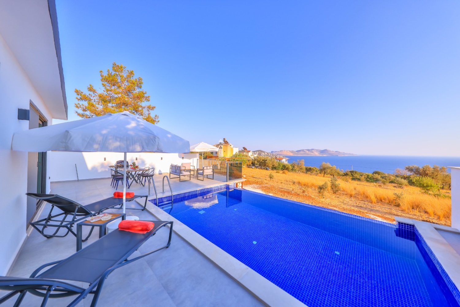 Kalkan Deniz Manzaralı Villa Alice - Likya Villam